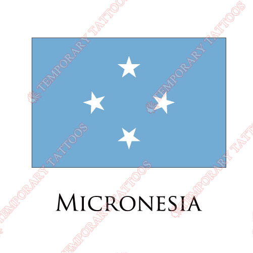Micronesia flag Customize Temporary Tattoos Stickers NO.1930